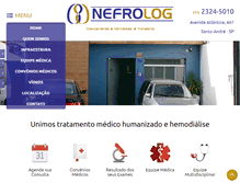 Tablet Screenshot of nefrolog.com.br